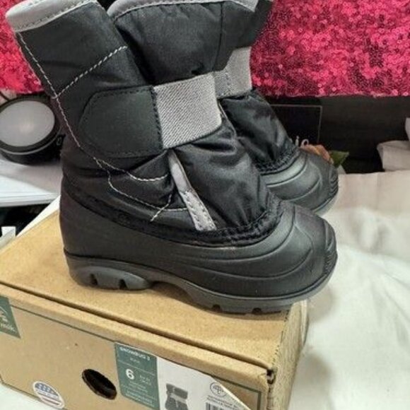 Kamik  Toddler Size 6 Luke Black Snow Winter Boots Shoes - Picture 1 of 5